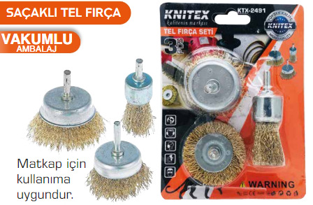 KNITEX-SAÇAK FIRÇA 3LÜ SET KTX-2491