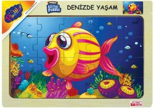 ONYIL-AHŞAP EĞİTİCİ PUZZLE DENİZDE YAŞAM*48