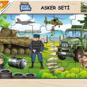 ONYIL-AHŞAP EĞİTİCİ PUZZLE / ASKER SETİ*48