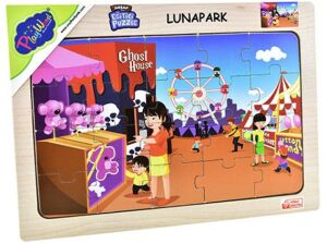 ONYIL-AHŞAP EĞİTİCİ PUZZLE / LUNAPARK*48