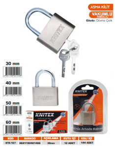 KNITEX-ASMA KİLİT 30 MM KTX-167
