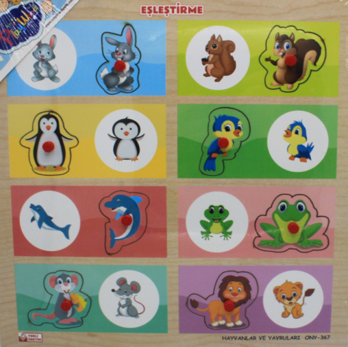 ONYIL-AHŞAP TUTMALI EŞLEŞTİRME HAYVANLAR VE YAVRULARI*24