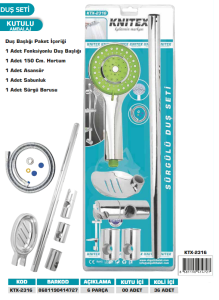 KNITEX-DUŞ SETİ SÜRGÜLÜ LÜX VKM KTX-2316