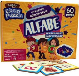 ONYIL-AHŞAP EĞİTİCİ PUZZLE / ALFABE*24