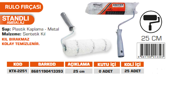 KNITEX-25 CM BOYA RULO  BÜYÜK KTX-2251