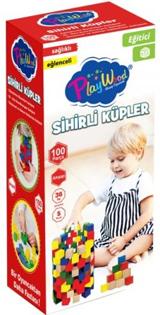ONYIL-KUTUDA AHŞAP 100 PARÇA SİHİRLİ KÜPLER*24