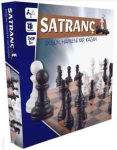 BEREN-KUTULU AHŞAP SATRANÇ OYUNU