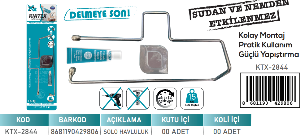 KNITEX-PREMİUM AÇIK SOLO KAĞITLIK VKM KTX-2844