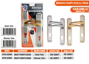 KNITEX-C7 BRAVO KAPI KOLU GÜMÜŞ YALE VKM KTX-2300
