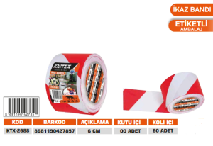 KNITEX-100 YRD İKAZ BANDI 6CM KTX-2688