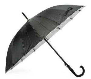 NEWLİFE-12 TELLİ SİYAH BASTONLU ŞEMSİYE (60)