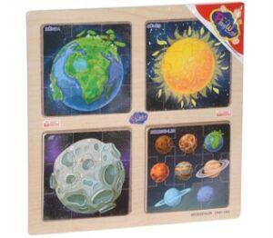 ONYIL-AHŞAP EĞİTİCİ 4 LÜ PUZZLE GEZEGENLER/DENİZALTI/SPOR DALLARI*36
