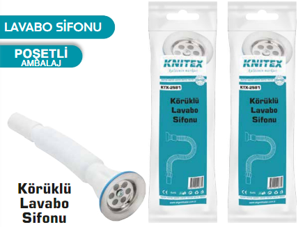 KNITEX-KÖRÜKLÜ SİFON NORMAL KTX-2581