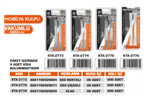 KNITEX-KLAS NOKTALI KROM 2'Lİ KULP VKM KTX-2778