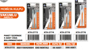 KNITEX-EKO NOKTALI KROM 2'Lİ KULP VKM KTX-2773