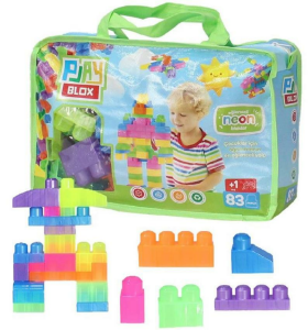 ASYA-PLAYBLOX BLOCK NEON 83  PCS BAG GIRLS&BOYS(12)