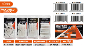 KNITEX-6'LIK DÜBEL KTX-2599