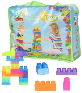 ASYA-PLAYBLOX BLOCK NEON  107 PCS BAG GIRLS&BOYS (12)