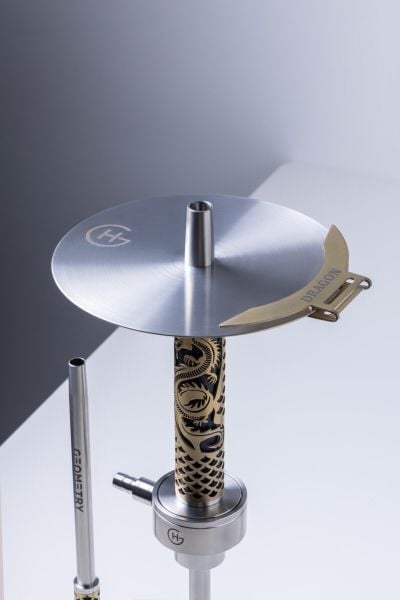 Geometry Hookah Steel Gold DRAGON  Big Bro