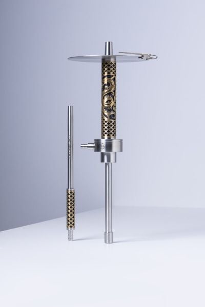 Geometry Hookah Steel Gold DRAGON  Big Bro