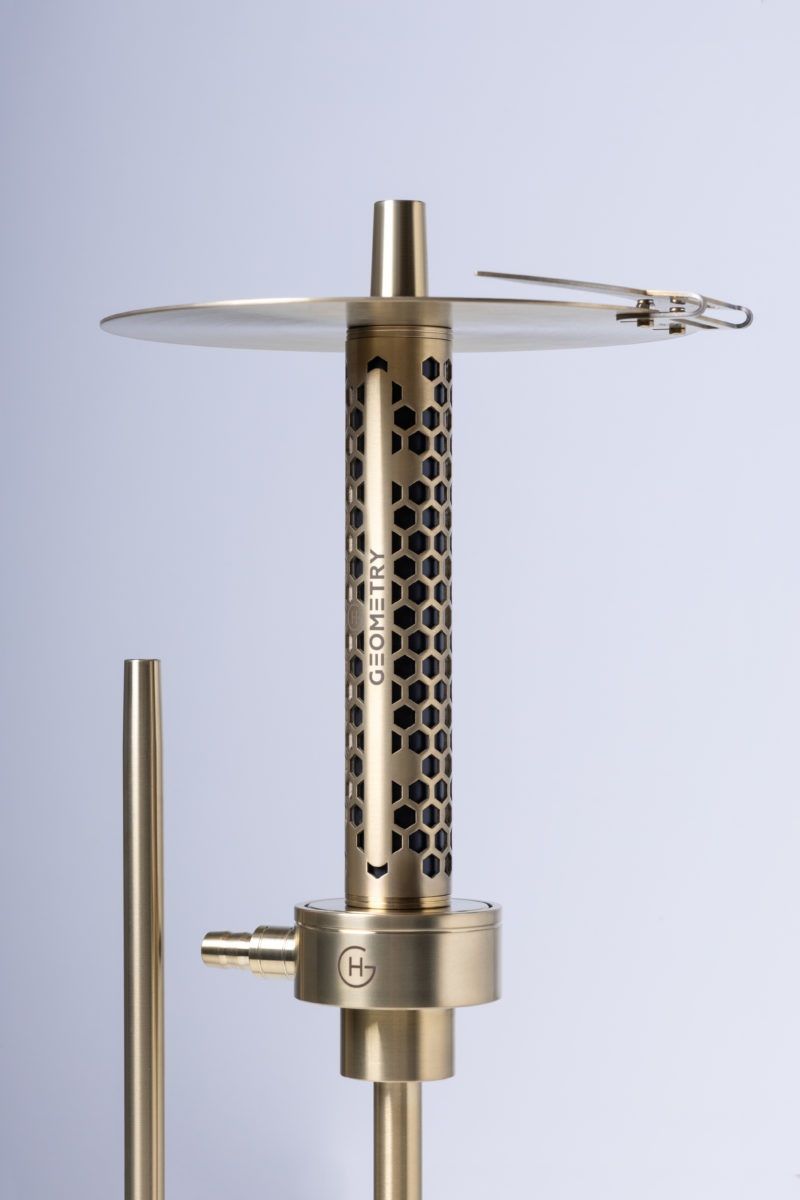Geometry Hookah Full Gold DRAGON  Big Bro