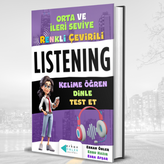 LISTENING (RENKLİ ÇEVİRİLİ VİDEOLAR+KİTAP)