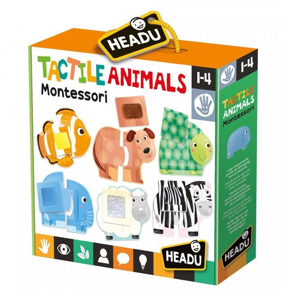 Headu Tactile Animals Montessori It20188