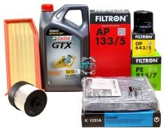 Symbol 1.5 Dci Filtre Bakım Seti + Castrol 5W30