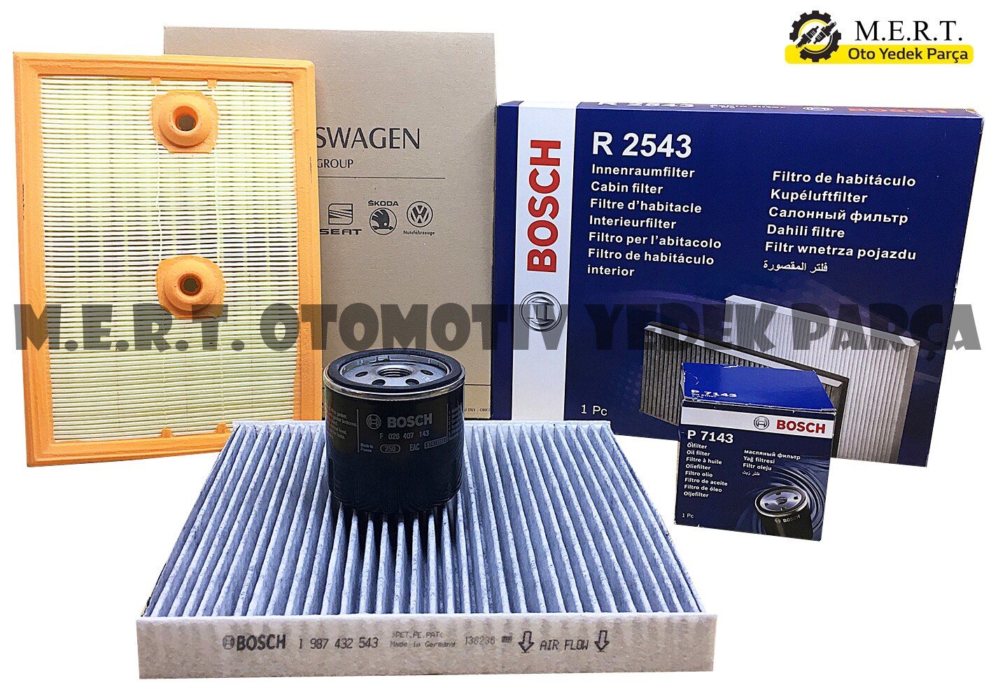 Audi A3 1.2 Tfsı Ve 1.4 Tfsı Filtre Bakım Seti (2012-2016) (538928225)
