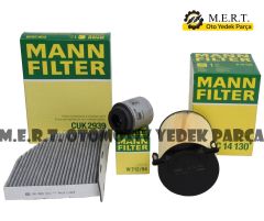 Volkswagen Jetta 1.4 Tsı Mann Filtre Bakım Seti (2011-2014) Cax