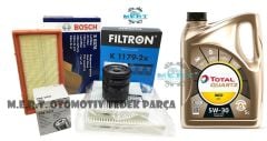 C3 1.2 Vti Puretech Filtre Seti ve İneo Htc Motor Yağı 82 HP