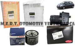 Renault Modus 1.5 DCi Dizel Filtre Bakım Seti 2004-2010