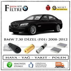Bmw 7.30D F01 Dizel Filtre Bakım Seti (2008-2012) (490696281)
