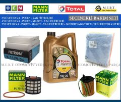 Peugeot 208 1.6 Blue Hdi Euro 6 Filtre Bakım Seti + Motor Yağı