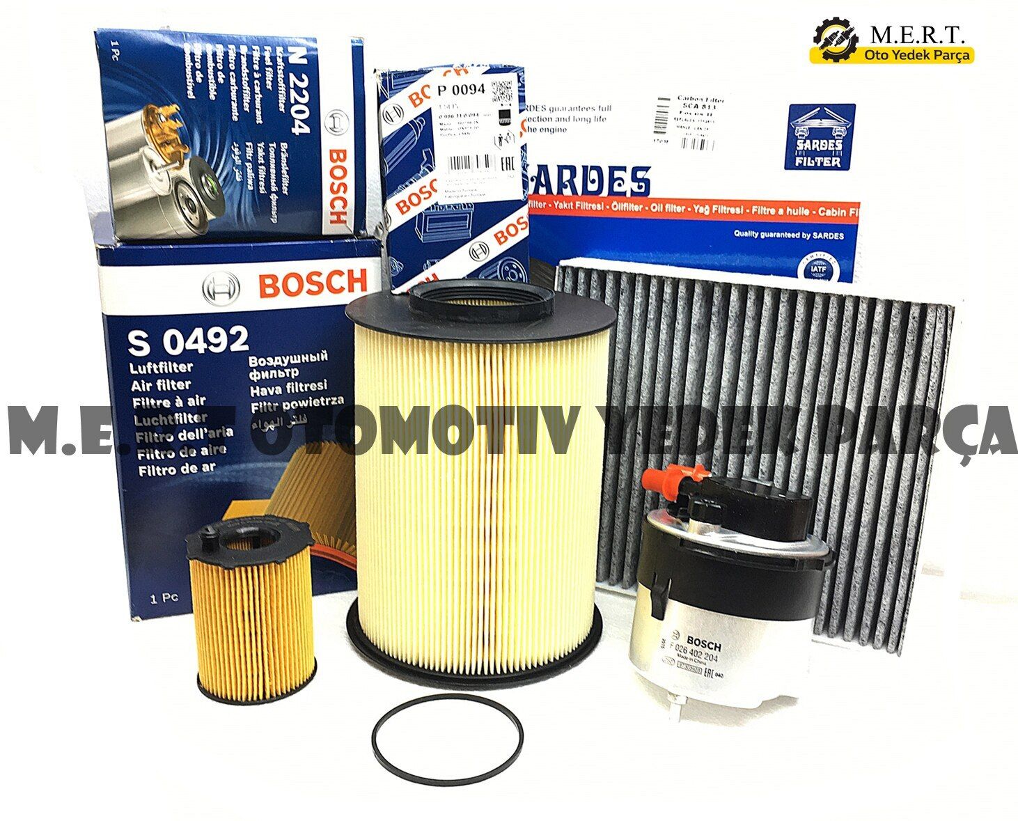Volvo S40 1.6 Dizel Bosch Filtre Bakım Seti (2007-2010)