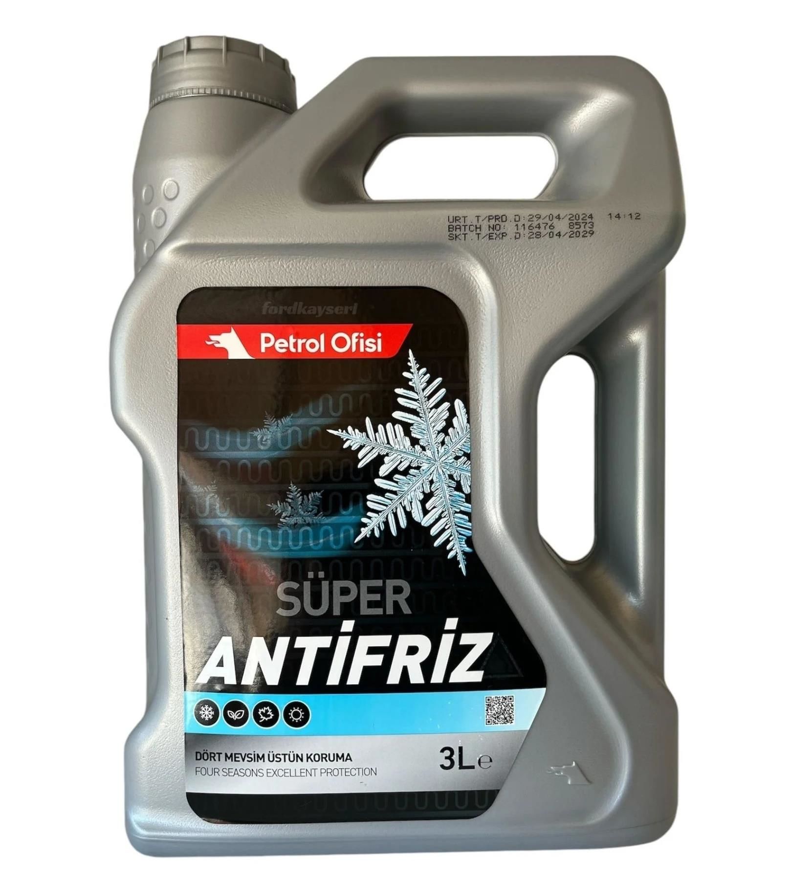 Petrol Ofisi Mavi Organik Antifriz 3 lt
