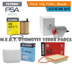 Peugeot 208 1.6 HDi FİLTRON Filtre Bakım Seti 2013-2018