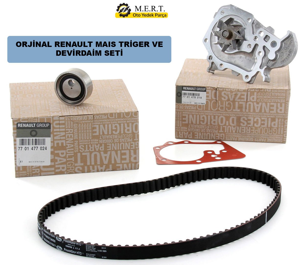 Renault Symbol 1.4 Triger Seti ve Devirdaim Su Pompa K7j