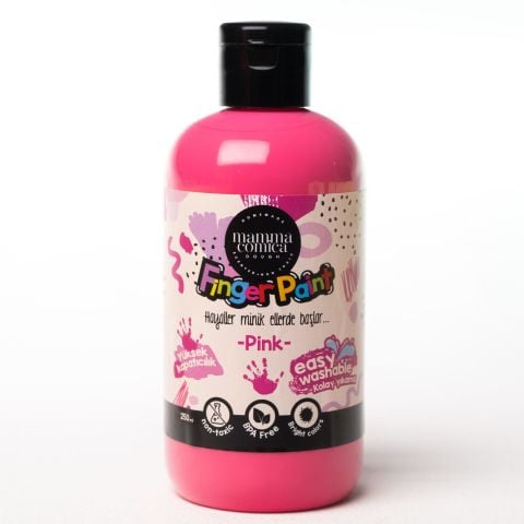 Mammacomica Dough Yıkanabilir Parmak Boyası - Pink 250ml