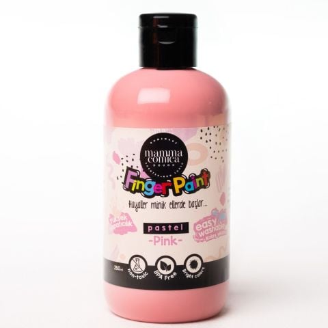 Mammacomica Dough Yıkanabilir Parmak Boyası - Pastel Pink 250ml