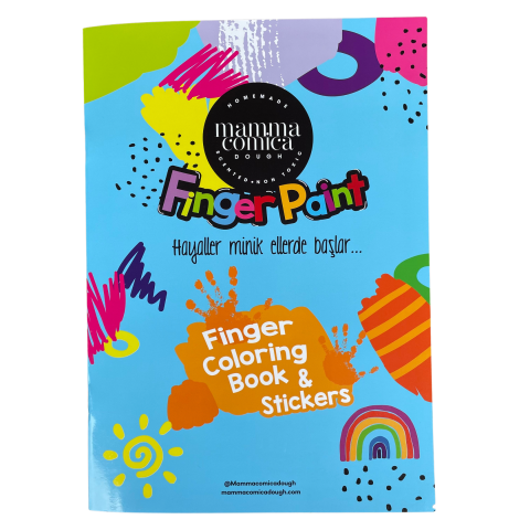 Parmak Boya Boyama ve Sticker Kitabı
