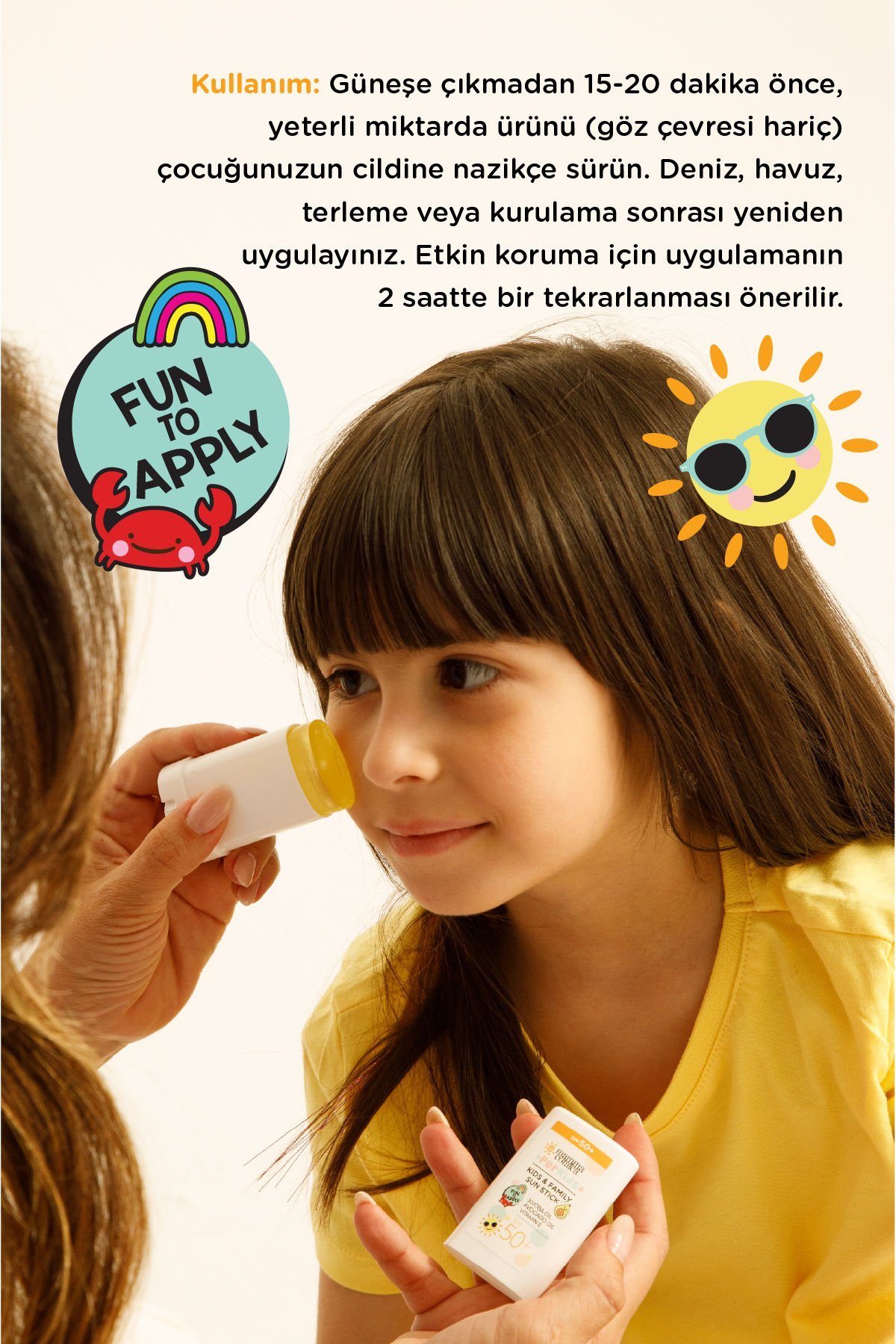 Purkids Yüksek Korumalı Bebek Çocuk Güneş Koruyucu Stick Organik Filtre Spf 50+ Uva Uvb Pa 14gr
