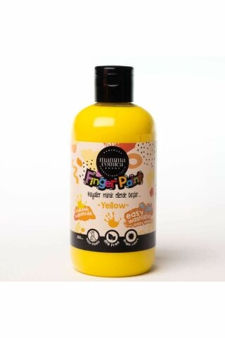 Mammacomica Dough Yıkanabilir Parmak Boyası - Pastel Yellow 250ml