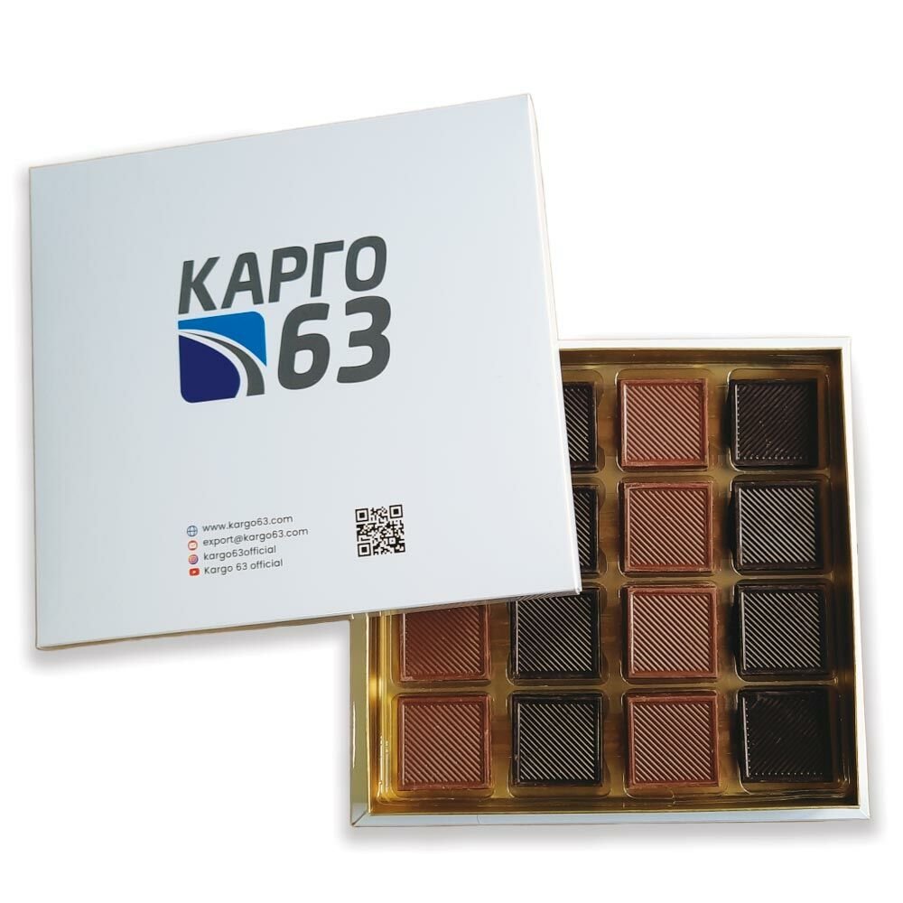 Büyük Boy Karton Kutuda 64 Adet Açık Madlen Çikolata