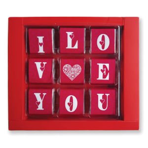I Love You Yazılı Spesiyal Çikolata 9 Adet