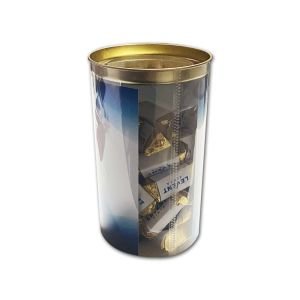 Asetat Silindir Metal Kapaklı Kutuda 350gr Kandiyotti Çikolata