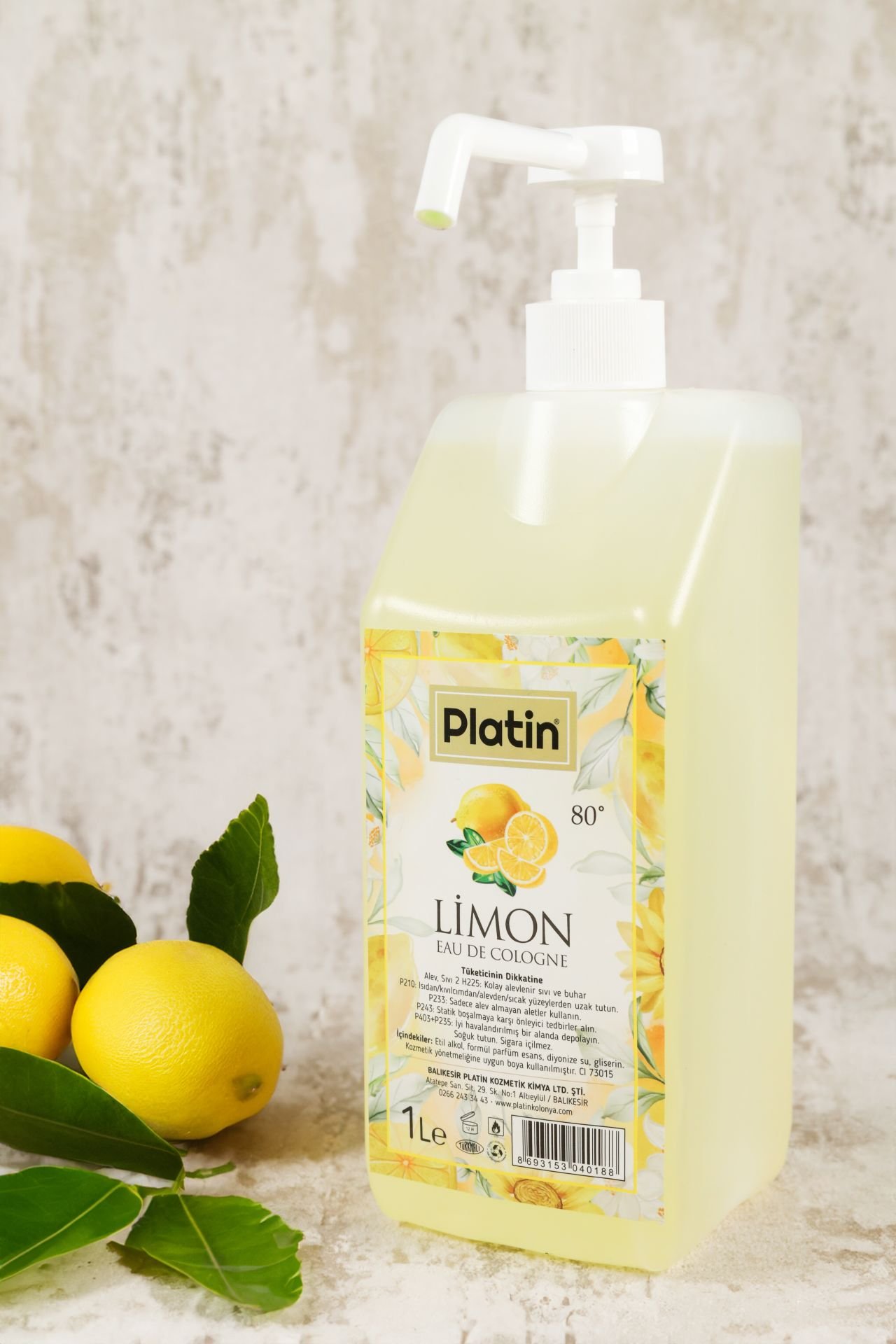 Pompalı Limon Kolonyası 1 Lt.