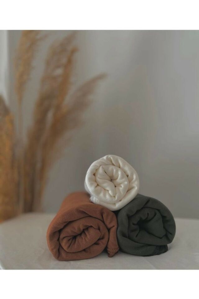 Kadın 3'lü Penye Şal Set 0606İRM