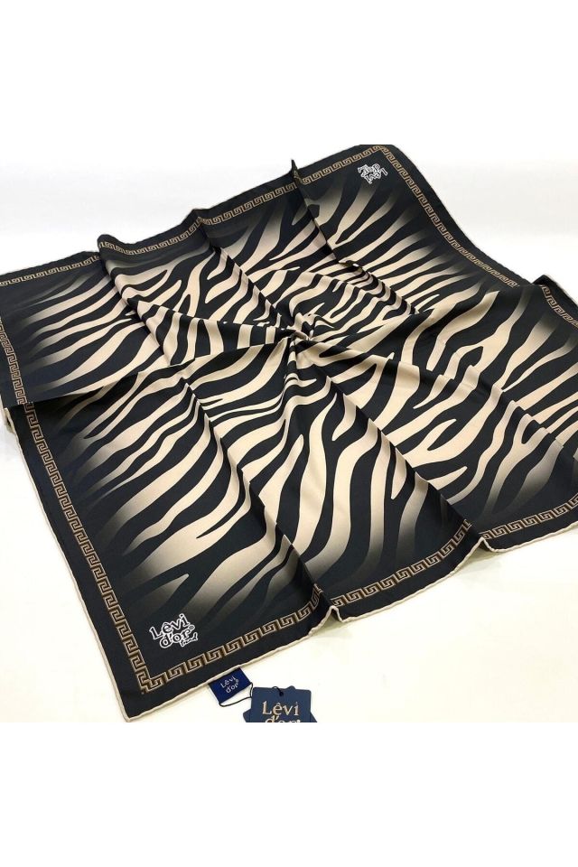 Alcanavm Levidor Legandary Zebra Desenli Trend Twil Eşarp