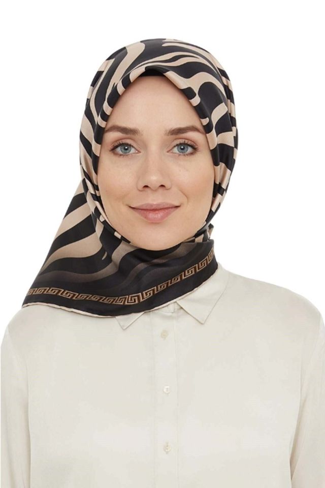 Alcanavm Levidor Legandary Zebra Desenli Trend Twil Eşarp